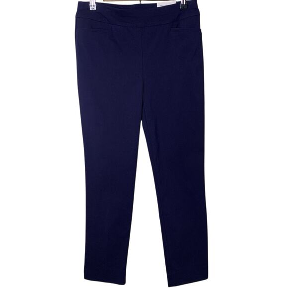 Chico's Pants Women's Size 00R (2) Brigitte Ink Blue Slim Ankle Pull-On NWT - Picture 2 of 9